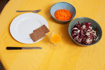 healthy vegetarian tipical lunch