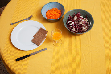 healthy vegetarian tipical lunch