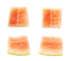 Eaten to the crust watermelon piece