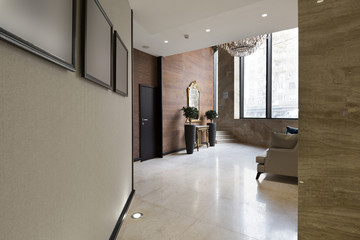 Hotel lobby interior