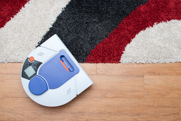Vacuum cleaning robot working