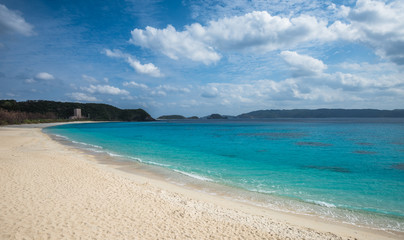 Fototapeta na wymiar Furuzamami beach, Zamami island, Okinawa, Japan