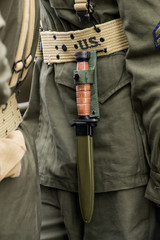 Fototapeta premium Amerykański bagnet z drugiej wojny światowej