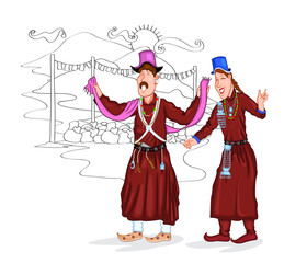 Ladakhi couple