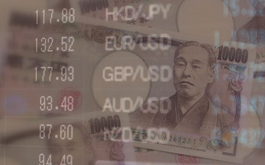 金融イメージ　通貨のレート
