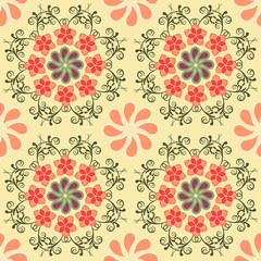 Abstract Floral background  vintage