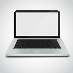 Laptop Isolated on White Background.