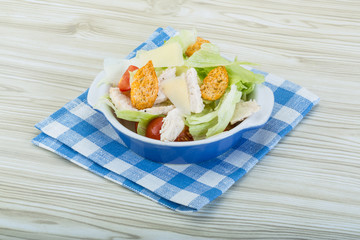 Caesar salad with chicken