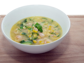corn and shrimp soup
