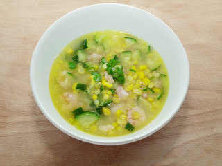 corn and shrimp soup