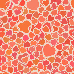 Abstract pattern with hearts