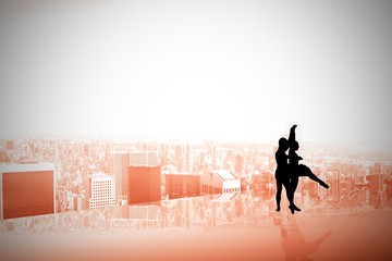 Composite image of ballet partners dancing © WavebreakMediaMicro