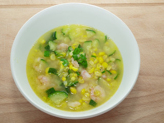 corn and shrimp soup