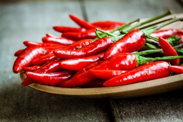 red hot chili peppers in the dish