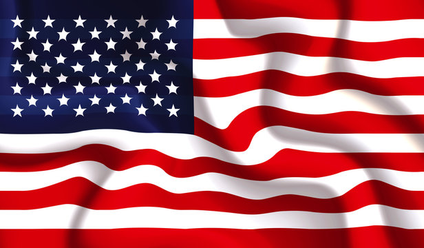 USA waving flag
