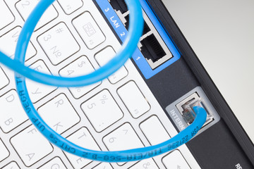 Network router and keyboard