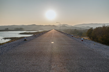 Fototapeta premium Road at sunrise