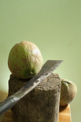 coconut peeling