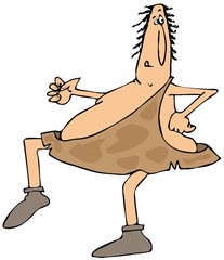 Sneaking caveman