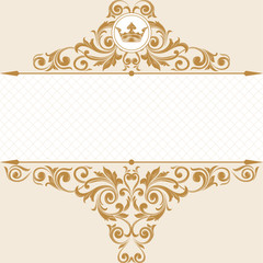 Vintage emblem and frame