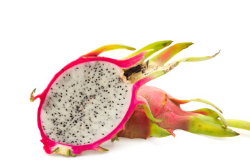 Dragon fruit isolated on white background