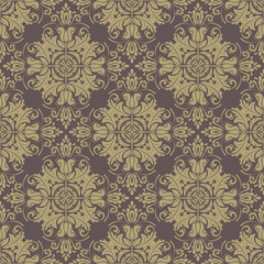 Damask Seamless  Pattern. Orient Background