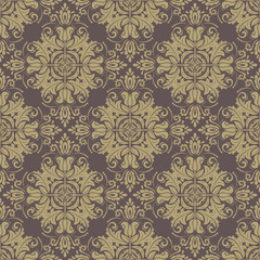 Damask Seamless  Pattern. Orient Background