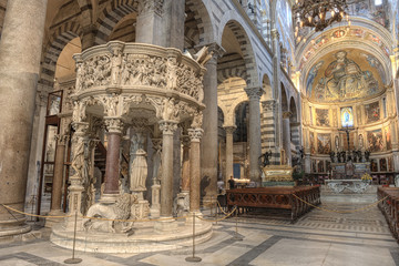 Pisa Cathedral interior, Italy