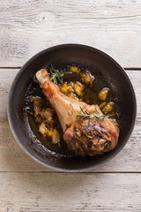 Roasted turkey drumstick