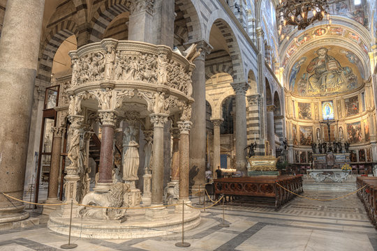 Pisa Cathedral interior, Italy