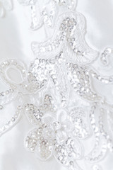 Beautiful wedding dress detail