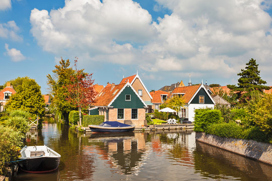 The small Dutch village of Hindeloopen