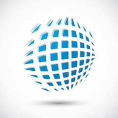 Abstract icon, 3d vector symbol