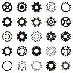 Gear wheel icons