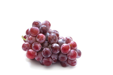 Red grape isolated on white background