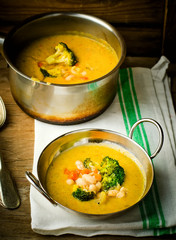 vegetable haricot and broccoli soup