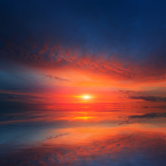 Evening on lake