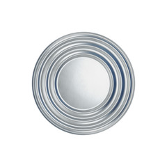 Fototapeta premium Tin can on white background view from the top