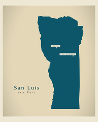 Modern Map - San Luis AR