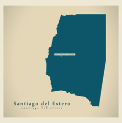 Modern Map - Santiago del Estero AR
