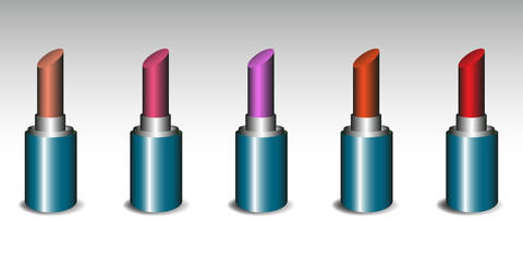 Obraz premium Lipstick set