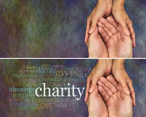 Rustic Charity website banner x 2