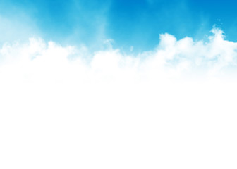 Blue sky and clouds abstract illustration