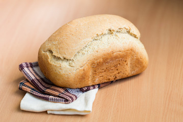 Freshly baked white bread