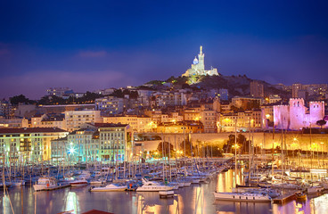 Marseille, France, Vieux Port, Notre Dame de la Garde