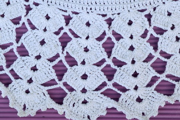 Knitted table cloth