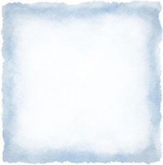 Blue watercolour frame background