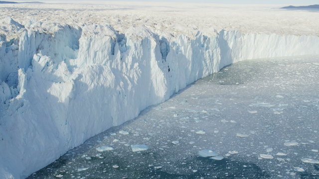 Aerial Glacier Global Warming Changing Geography Landscape Frozen Mass 