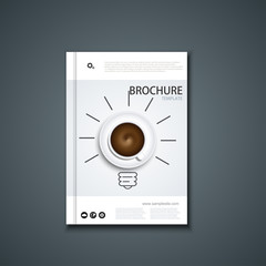 Vector flyer or banner. Brochure template design.