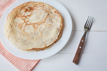 breakfast with pancakes